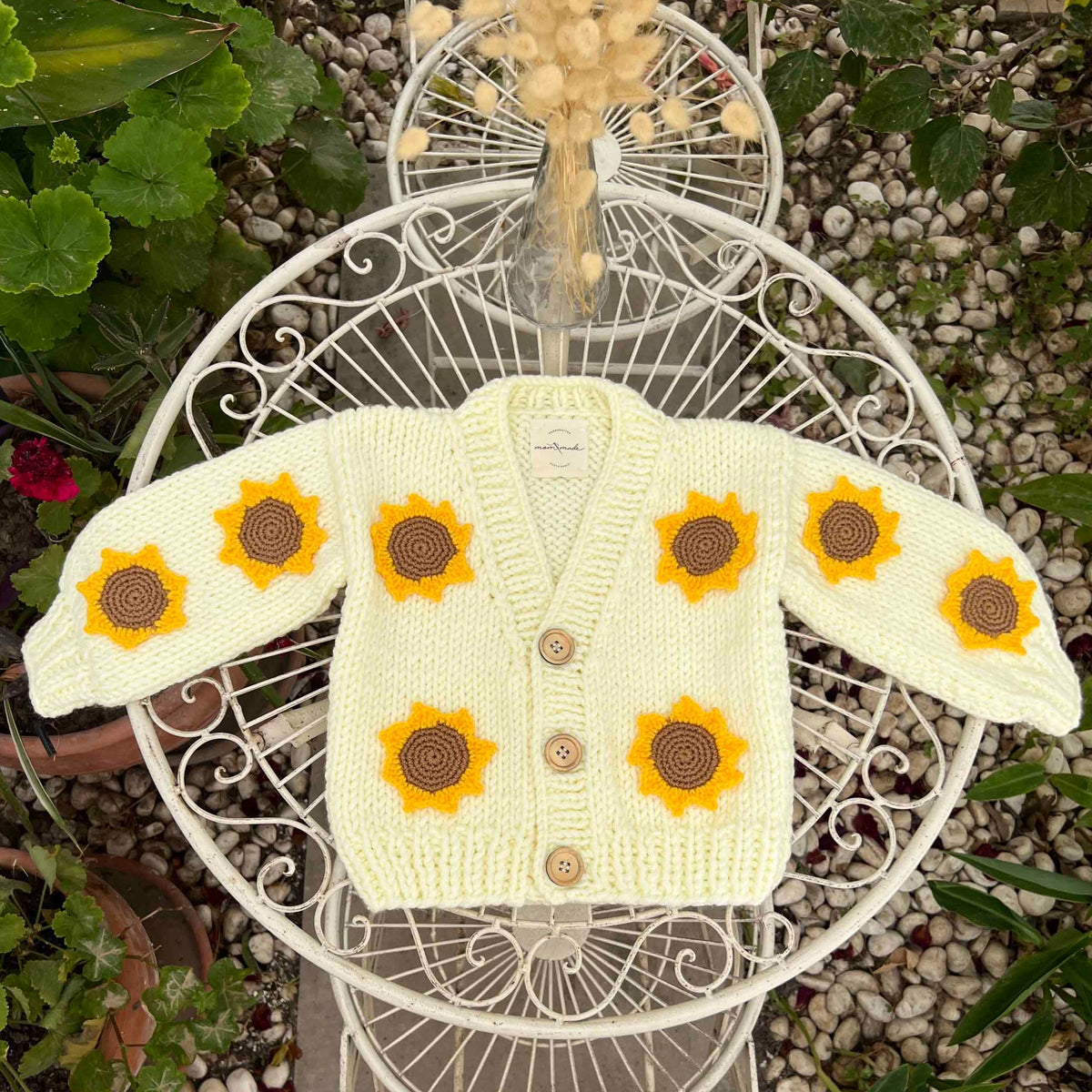 Sunflower Baby Cardigan - Cream