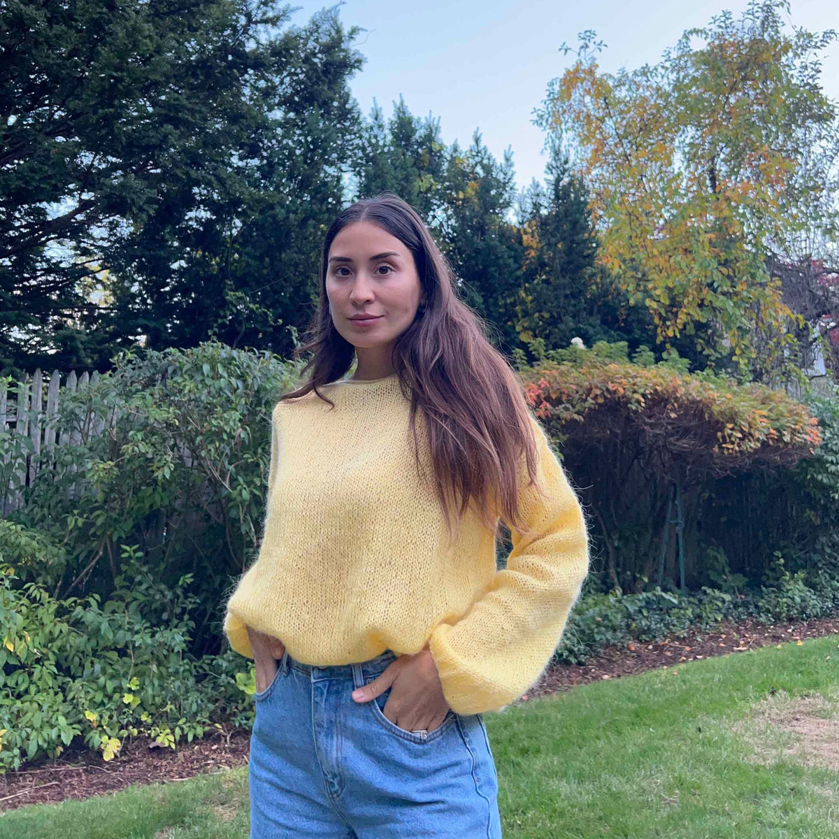 Amara Mohair Sweater - Yellow