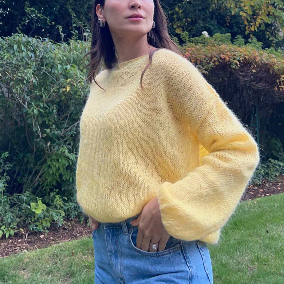 Amara Mohair Sweater - Yellow