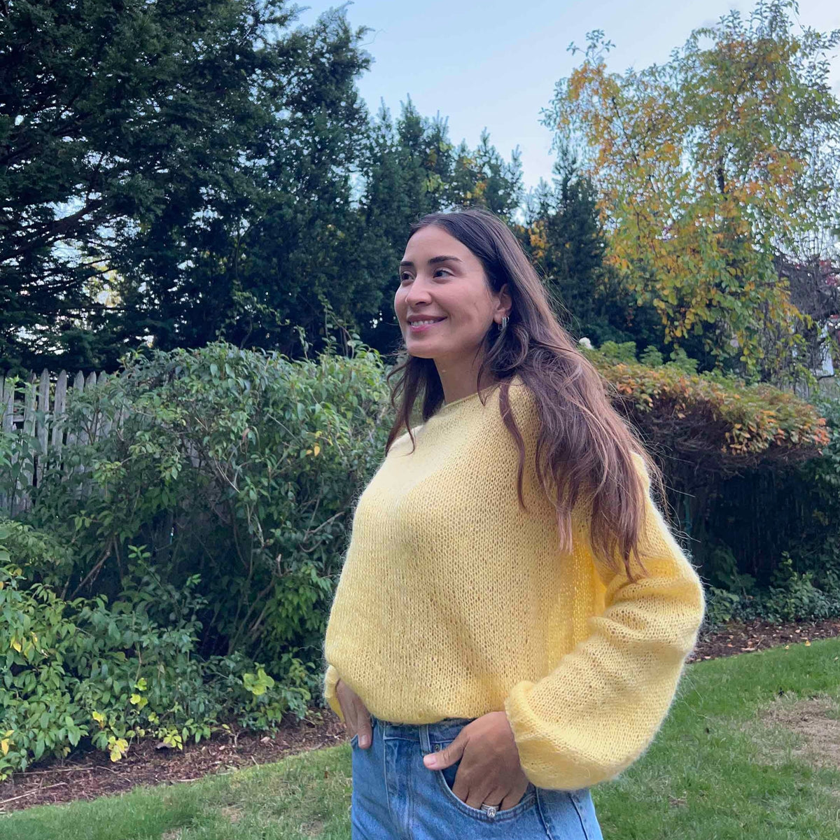 Amara Mohair Sweater - Yellow