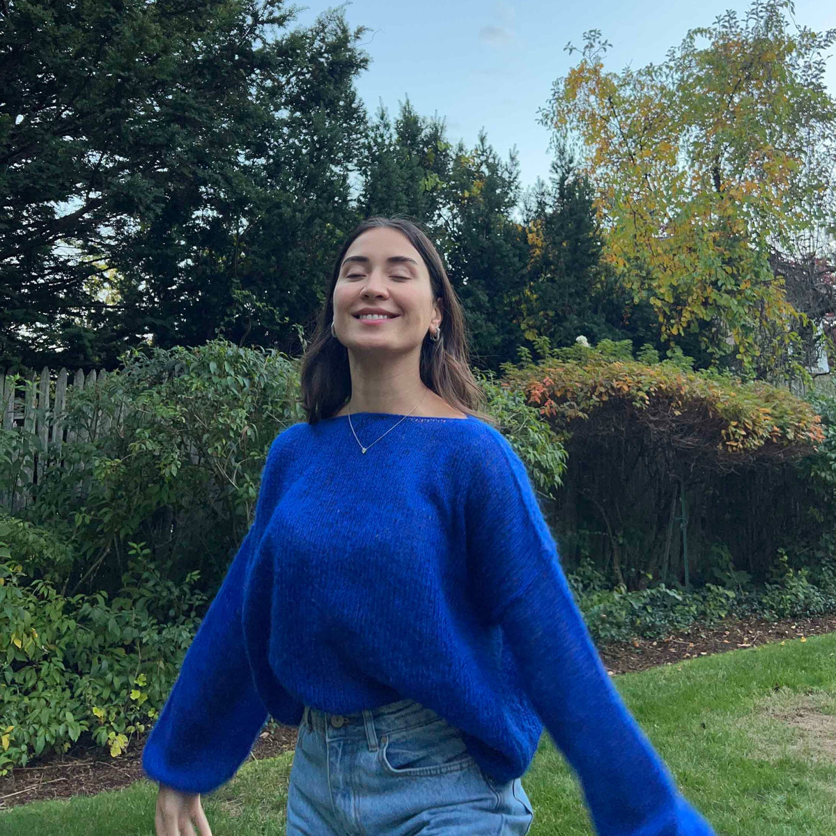 Amara Mohair Sweater - Royal Blue