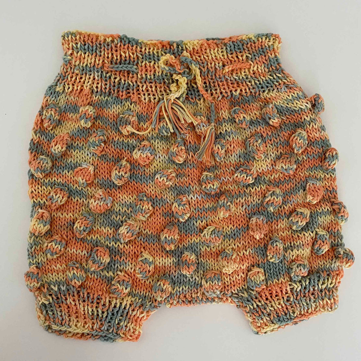 Elia Baby Cardigan, Sweater, Shorts and Blanket Set - Orange / Green