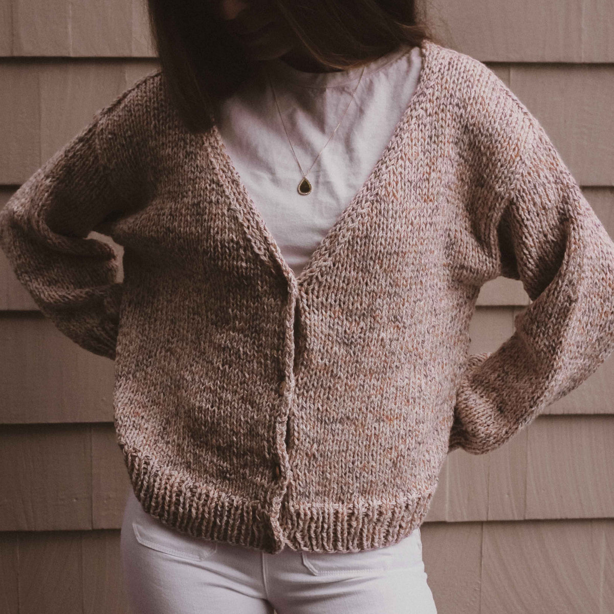 Jiwon Cardigan - Orange Cream