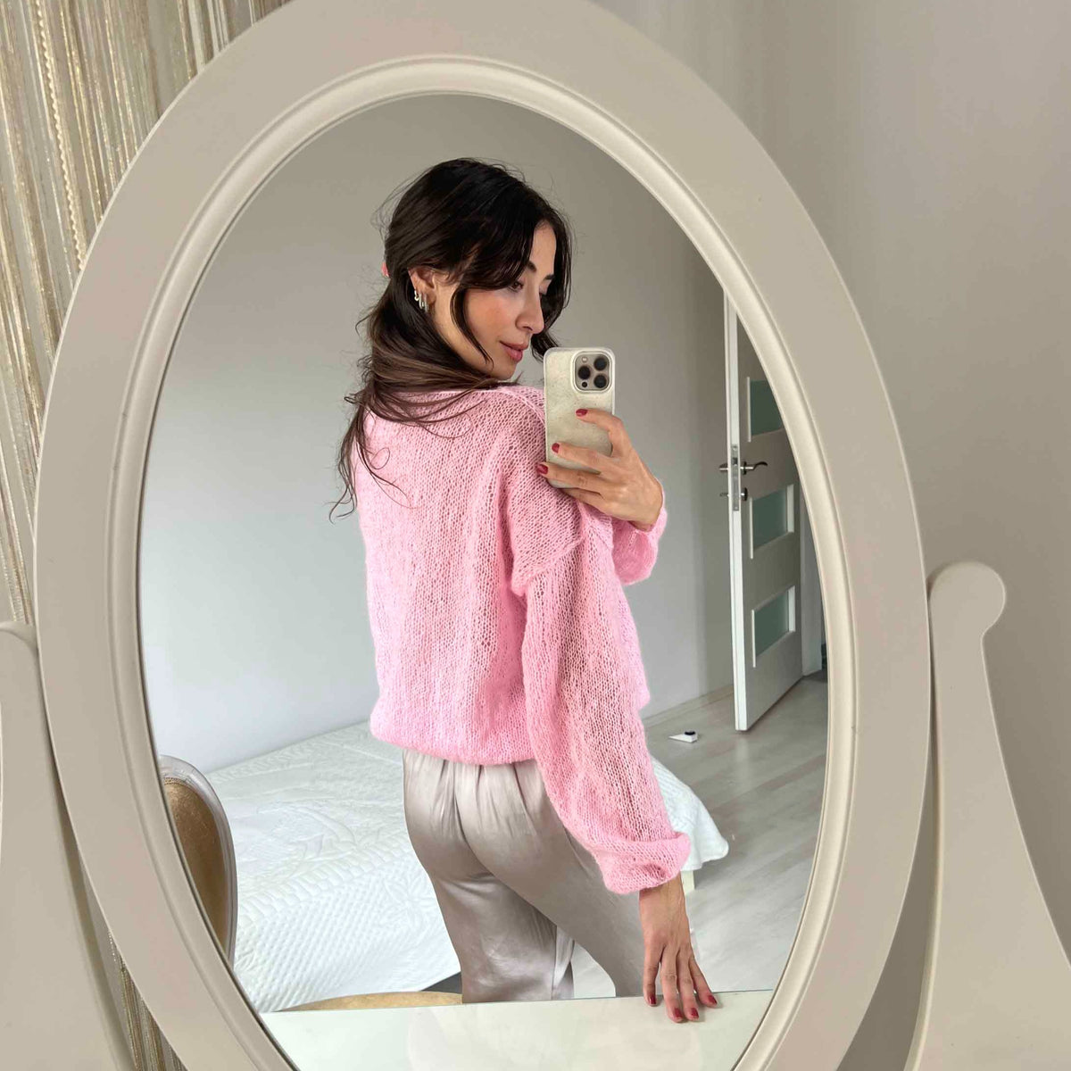 Amara Mohair Sweater - Pink