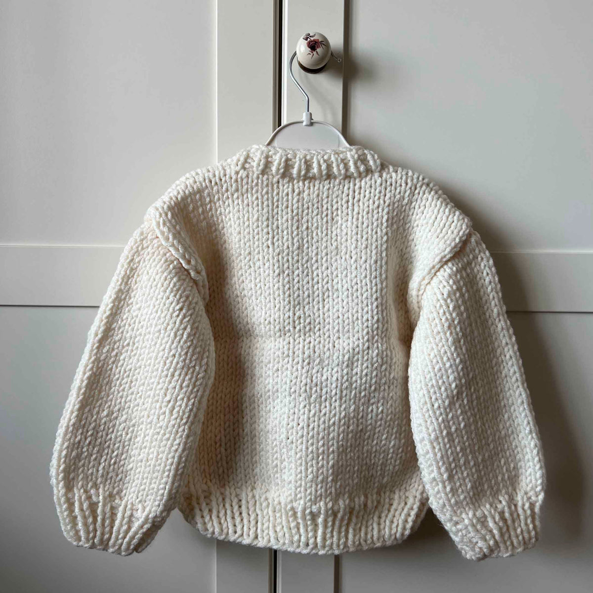 Rainbow Baby Cardigan - Cream