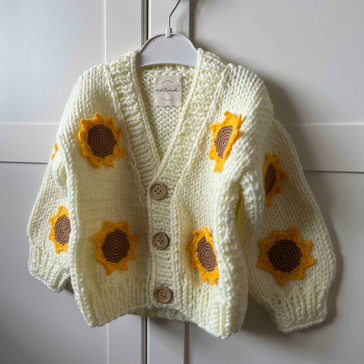 Sunflower Baby Cardigan - Cream