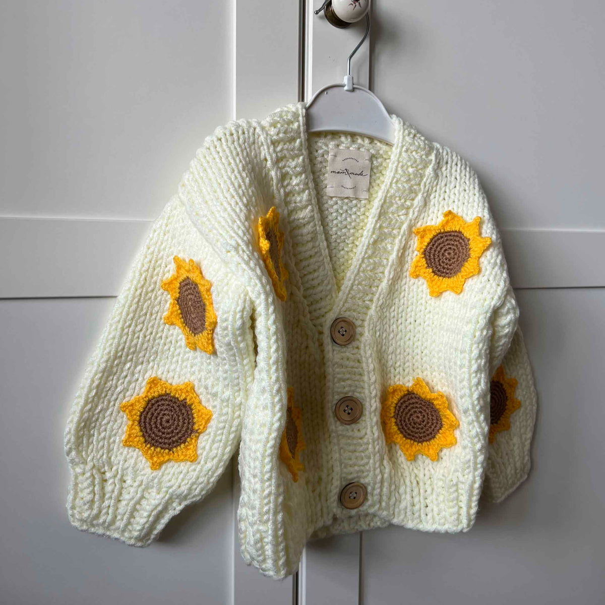 Sunflower Baby Cardigan - Cream