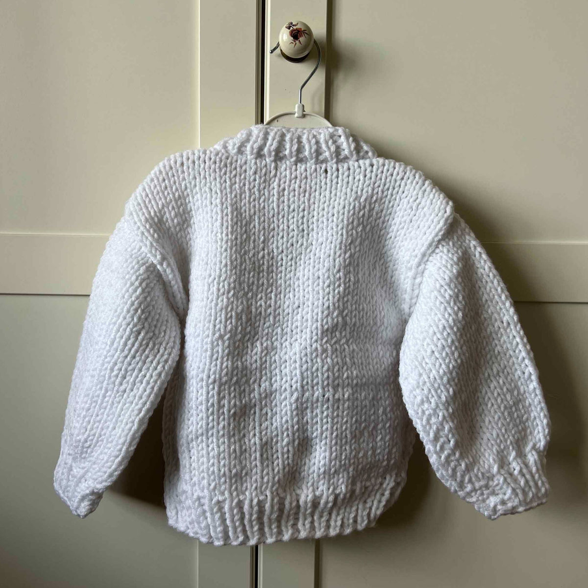 Cherry Baby Cardigan - White